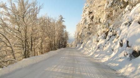 Route enneigée Vercors